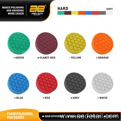 Honeycomb Structure Sponge Polishing Pad with Back Plate